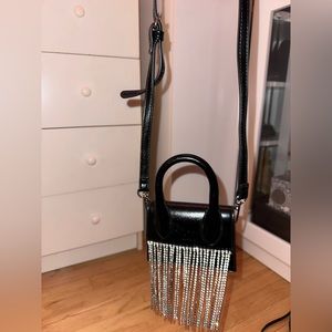Mini crossbody rhinestone bag